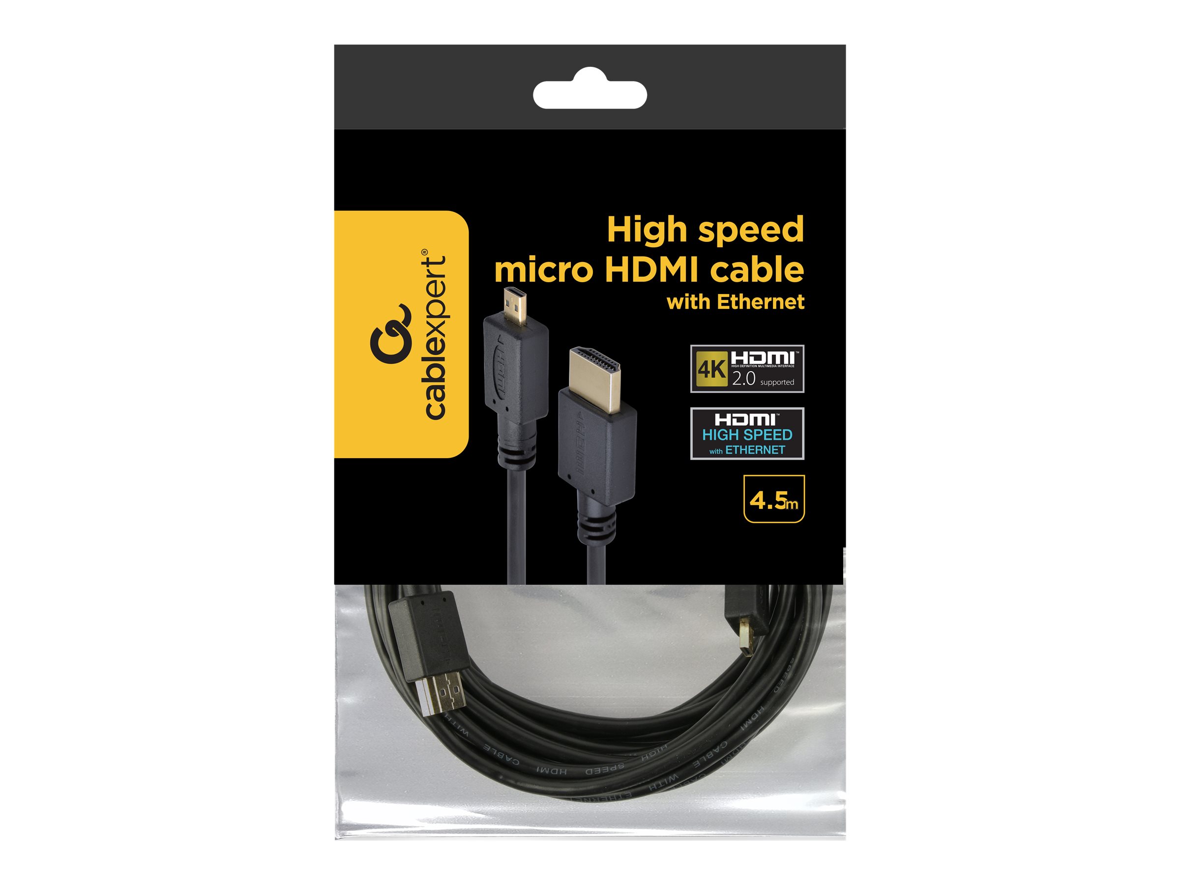 Gembird HDMI-kabel 4.5m Sort
