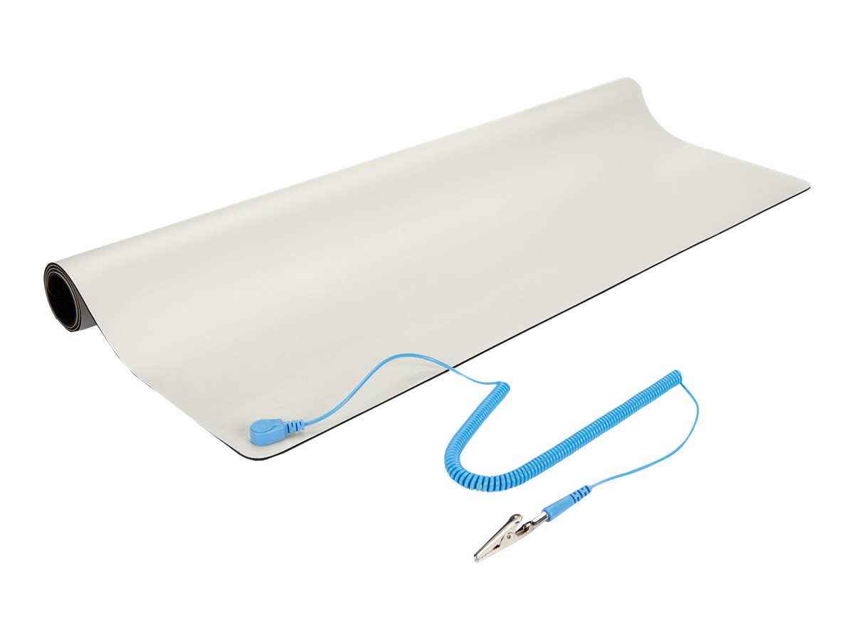StarTech.com Anti-Static Mat - 25 x 27.5 Electrical Grounding Desk Pad - For Home or Work - Beige (M3013) Antistatisk desktop underlag