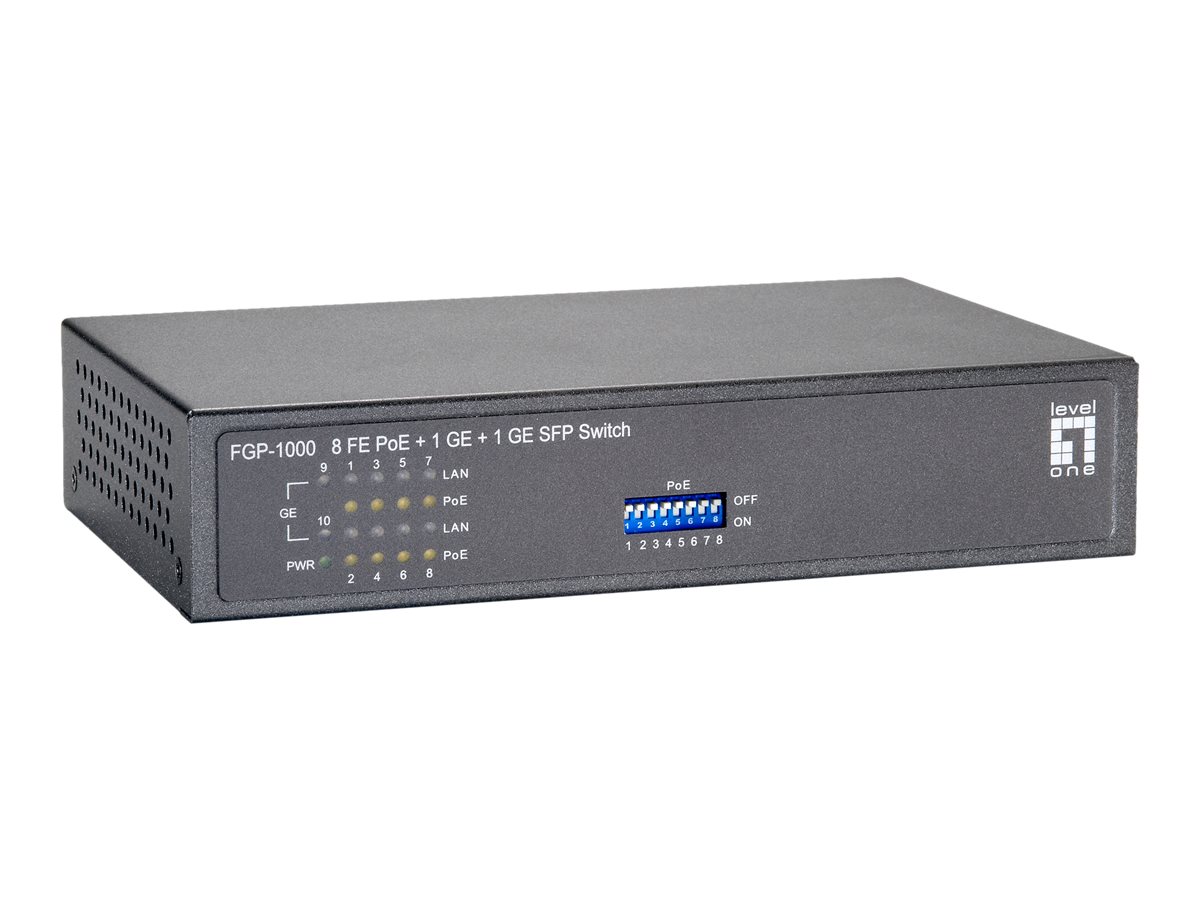 LevelOne FGP-1000W90 Switch 10-porte 10/100 PoE