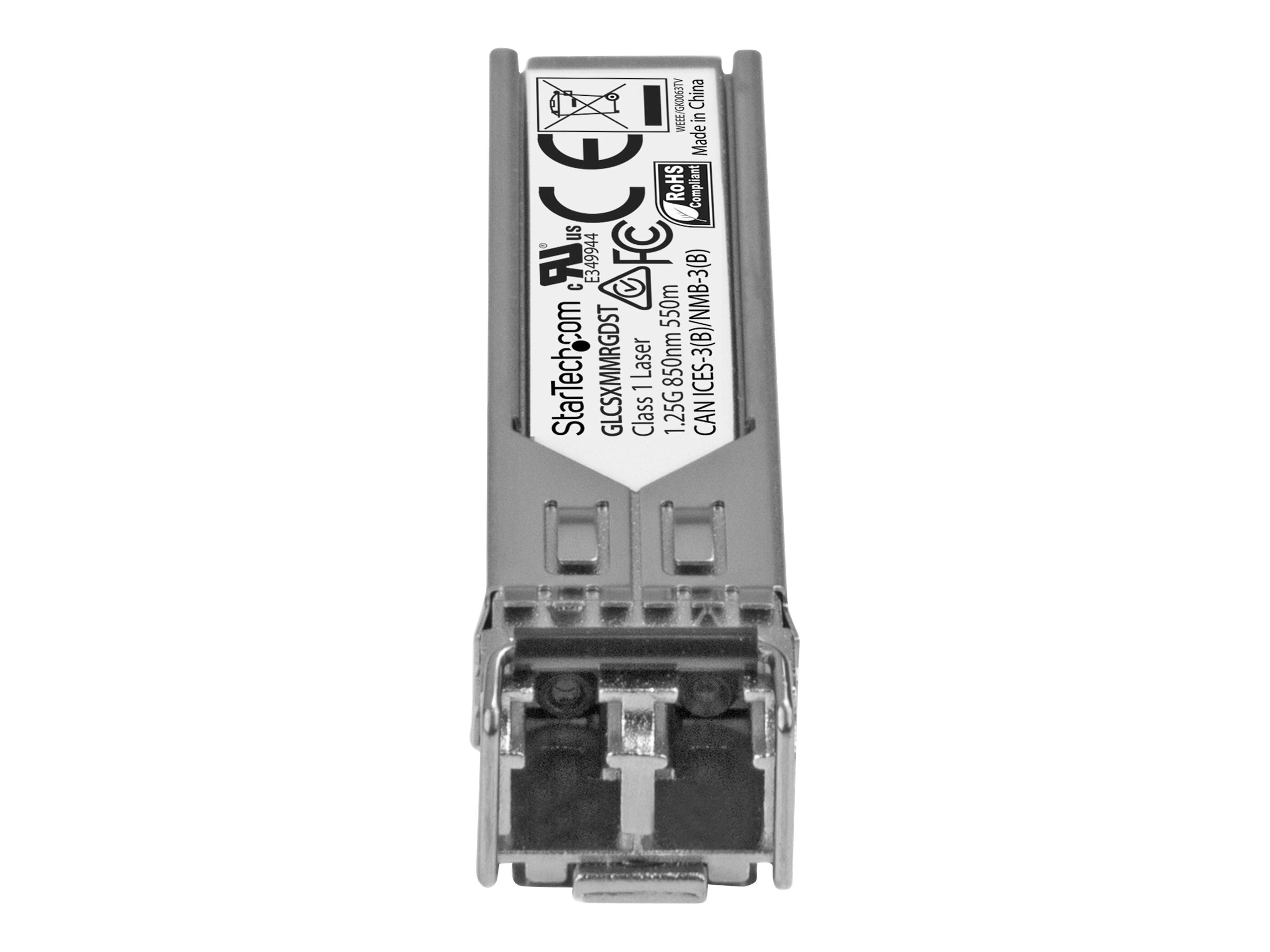StarTech.com Cisco GLC-SX-MM-RGD Compatible SFP Module - 1000BASE-SX - 1GE SFP 1GbE Multimode Fiber MMF Optic Transceiver SFP (mini-GBIC) transceiver modul Gigabit Ethernet