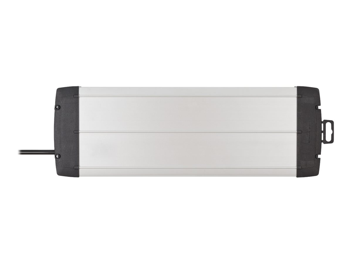 brennenstuhl Premium-Alu-Line Technics Stikdåse 12-stik Sort Sølv 3m