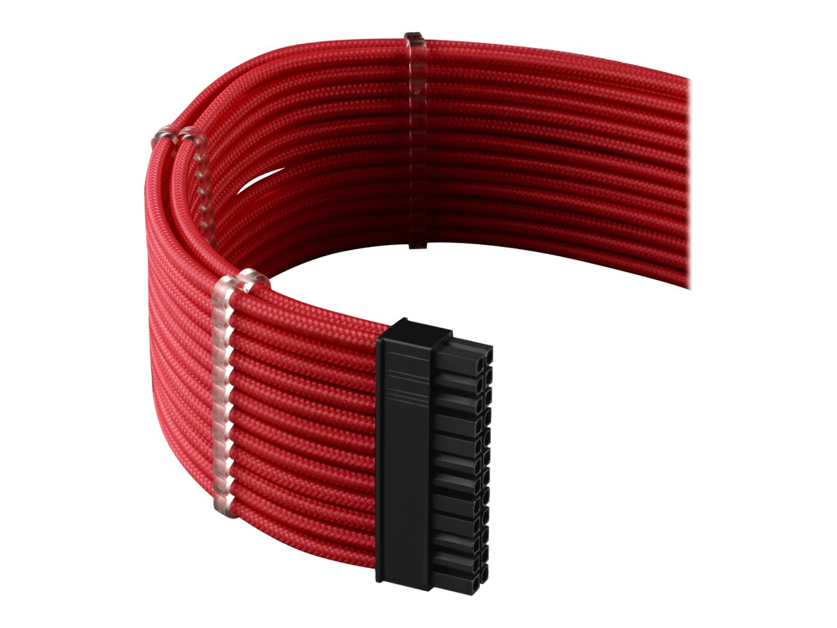 CableMod PRO Series ModMesh C-Series RMi & RMx Cable Kit Strømkabelpakke Rød