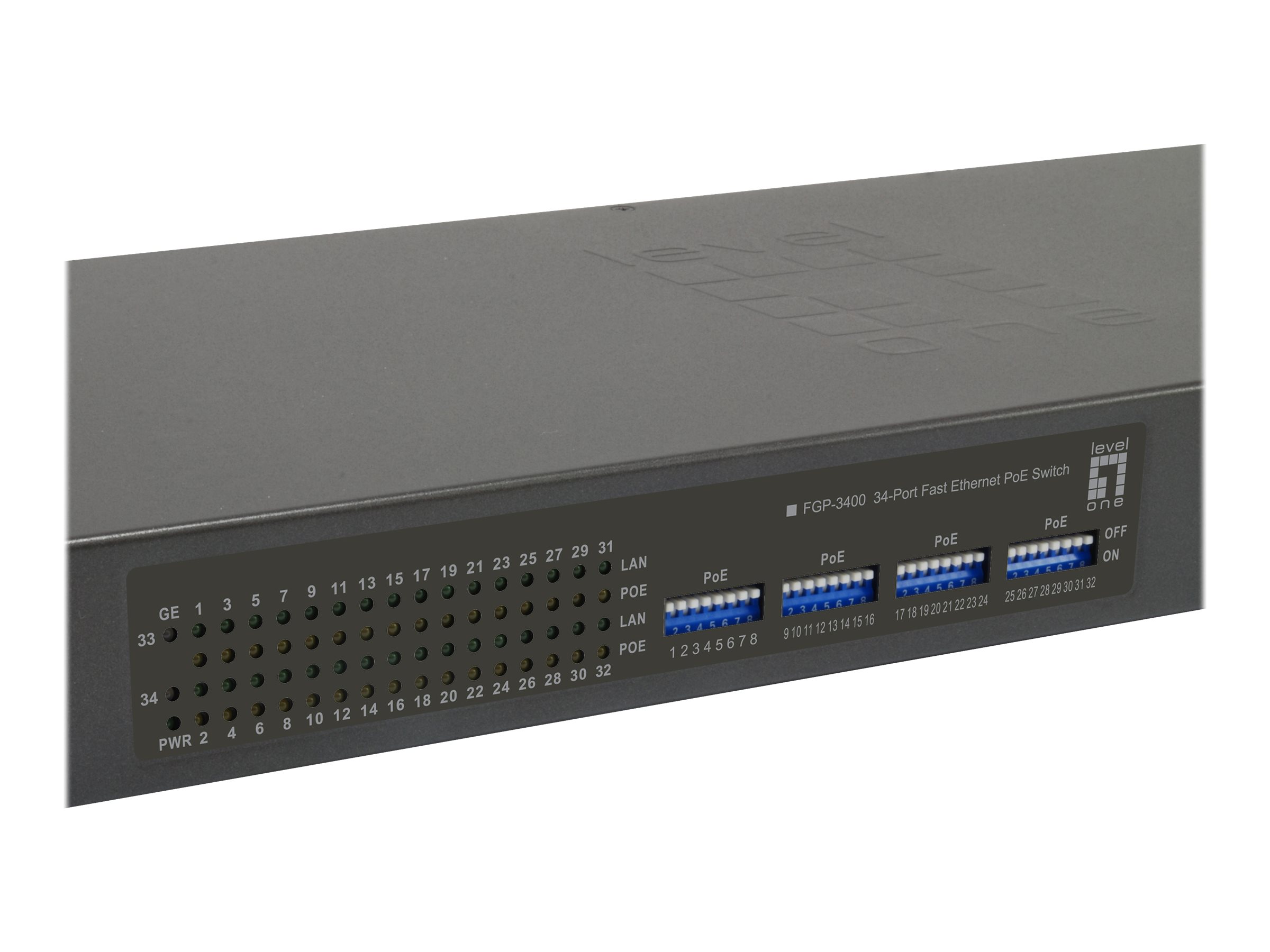 LevelOne FGP-3400W250 Switch 34-porte 10/100 PoE+
