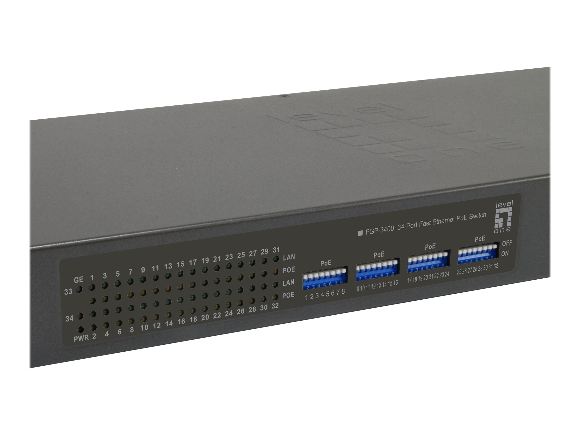 LevelOne FGP-3400W380 Switch 34-porte 10/100 PoE+