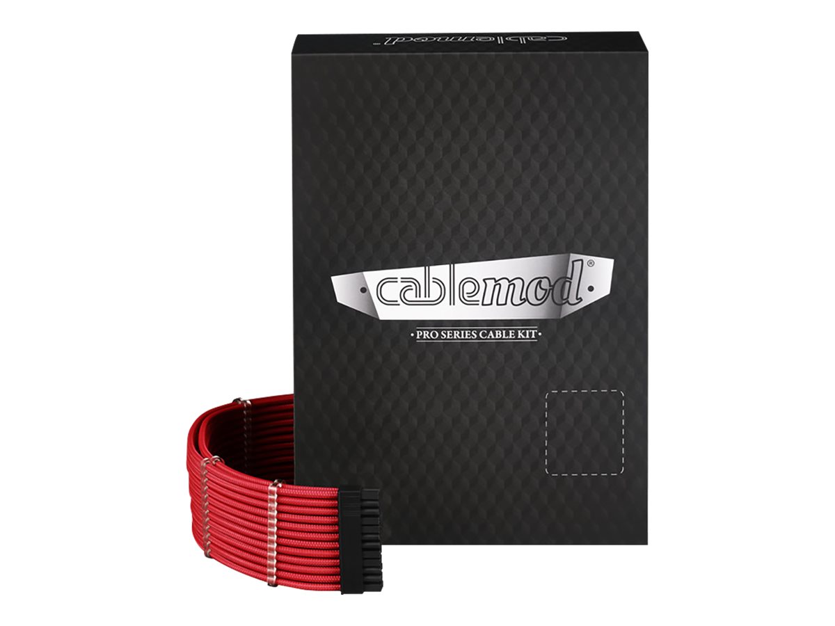 CableMod PRO Series ModMesh RT-Series Strømkabelpakke Rød