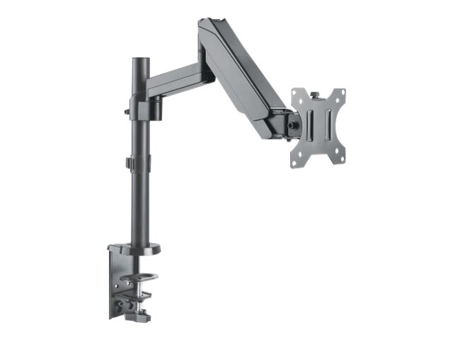 Manhattan TV & Monitor Mount, Desk, Full Motion (Gas Spring), 1 screen, Screen Sizes 10-27, Black, Clamp or Grommet Assembly,VESA 75x75 to 100x100mm, Max 8kg, Lifetime Warranty Monteringssæt LCD display 17-32