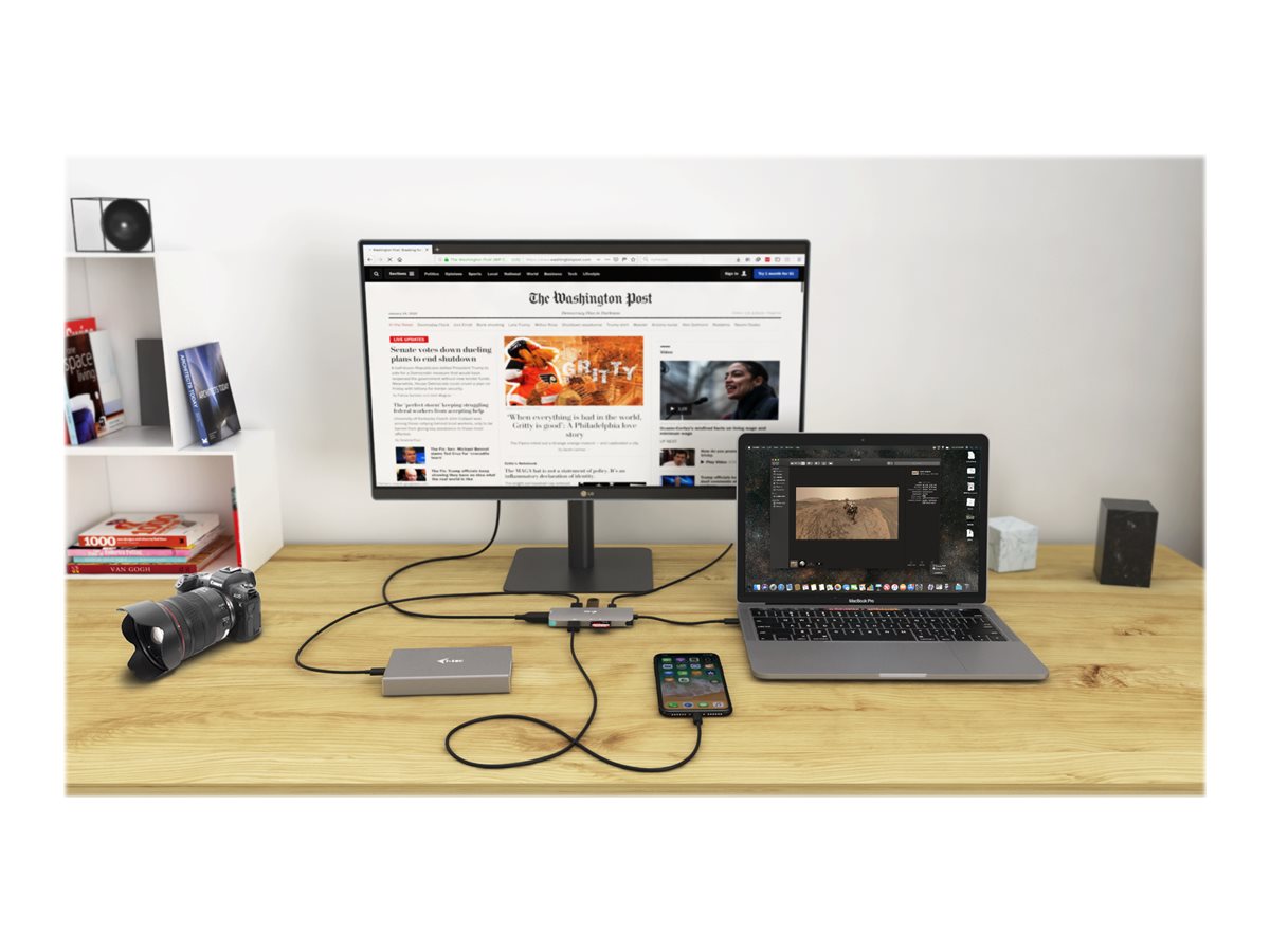 i-Tec USB-C Metal Nano Dock 4K HDMI + Power Delivery USB-C 3.1 Dockingstation