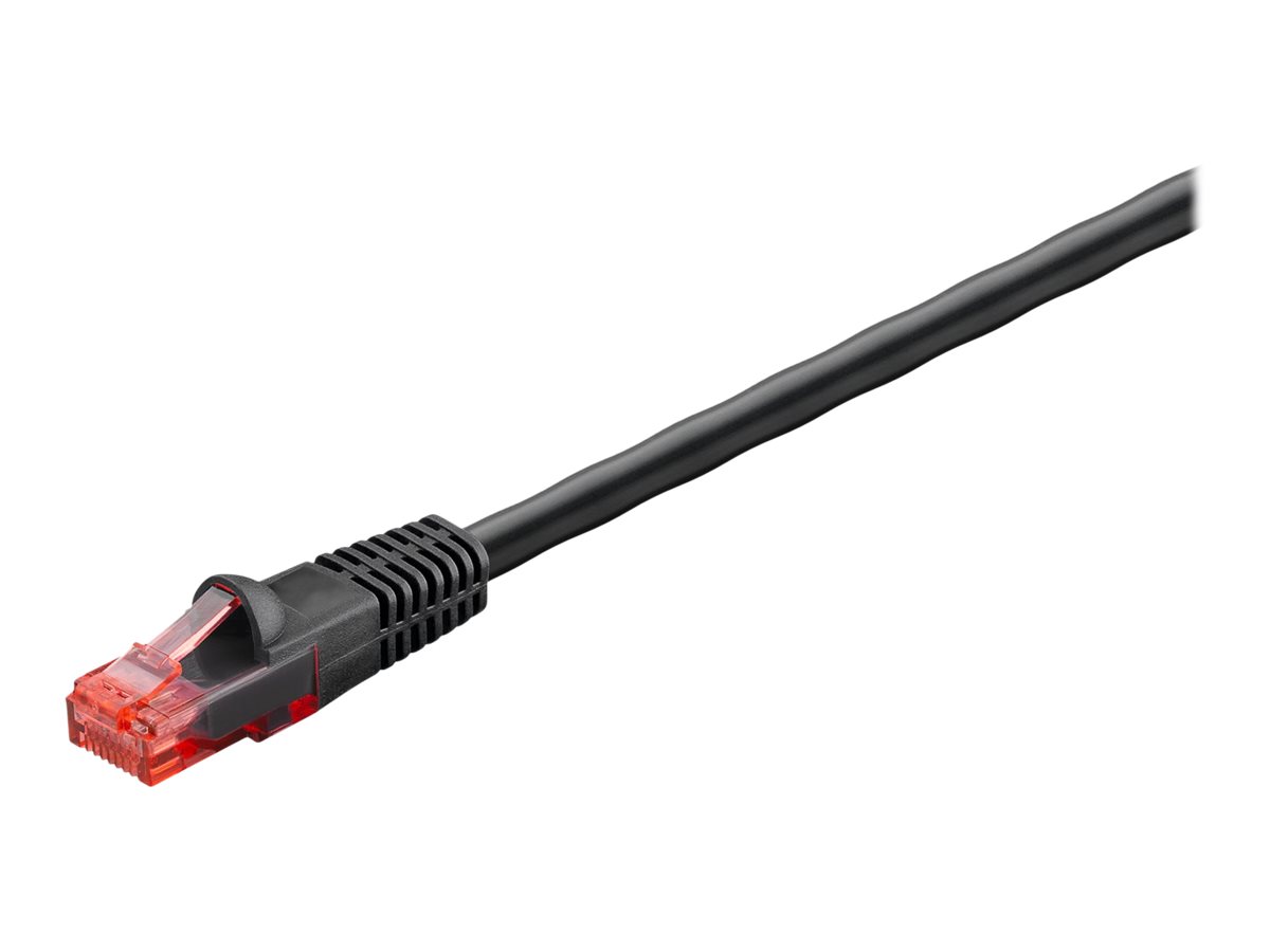 goobay CAT 6 Ikke afskærmet parsnoet (UTP) 20m Patchkabel Sort