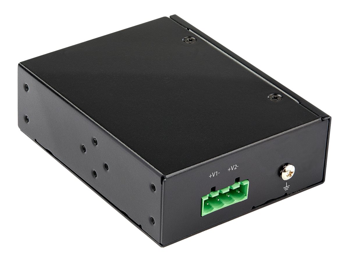 StarTech.com Industrial Gigabit PoE Splitter, 90W High Speed Power over Ethernet PoE+++ Splitter, 12-48V DC Splitter 802.3bt, LAN/RJ45 Ultra PoE to DC Adapter, -40C to +75C, High Power - Gigabit PoE Splitter (POESLT1G48V) 90Watt