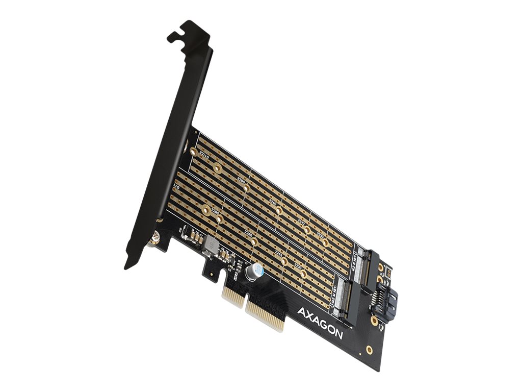 Axagon PCIE NVME+SATA M.2 ADAPTER