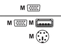 LevelOne ACC-2103 Kabel til tastatur / video / mus (KVM)