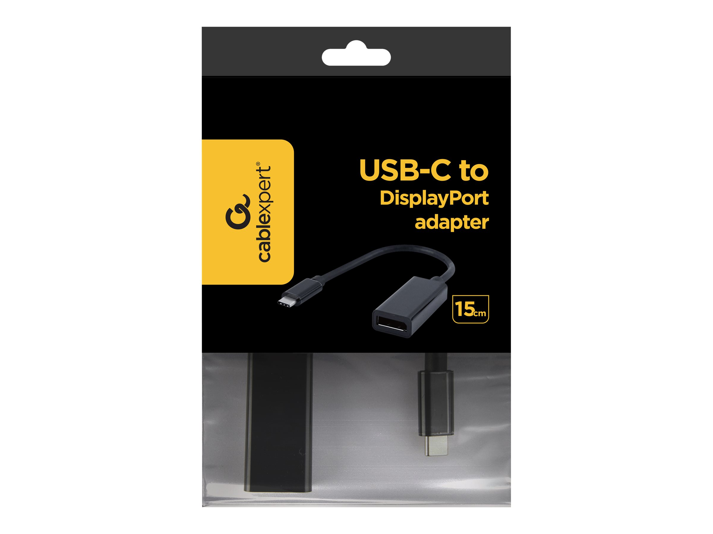 Cablexpert A-CM-DPF-01 USB / DisplayPort adapter 15cm Sort