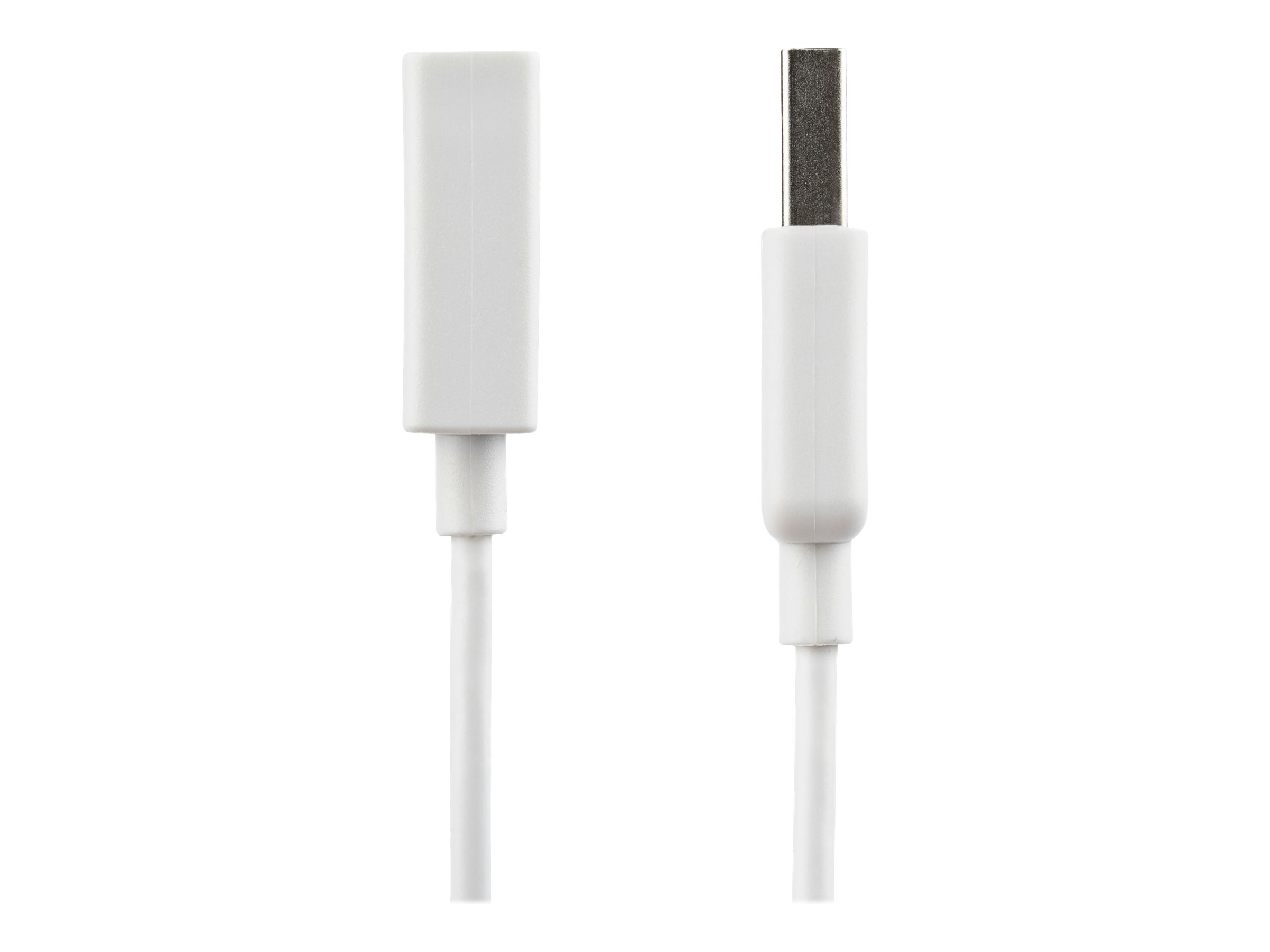 StarTech.com 1m White USB 2.0 Extension Cable Cord - A to A - USB Male to Female Cable - 1x USB A (M), 1x USB A (F) - White, 1 meter (USBEXTPAA1MW) USB forlængerkabel 1m Hvid