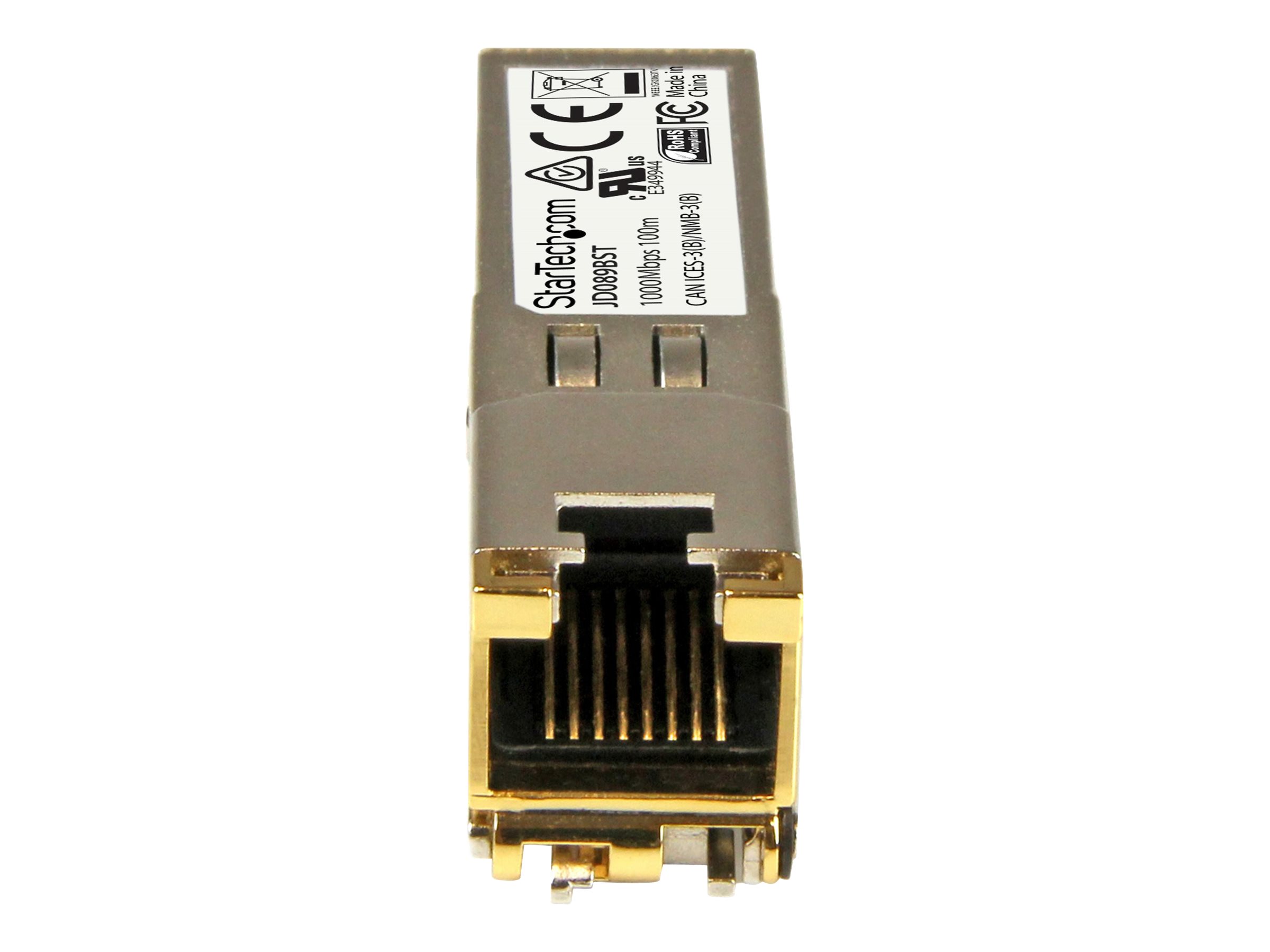 StarTech.com HPE JD089B Compatible SFP Module - 1000BASE-T - 1GE SFP SFP to RJ45 Cat6/Cat5e - 100m SFP (mini-GBIC) transceiver modul