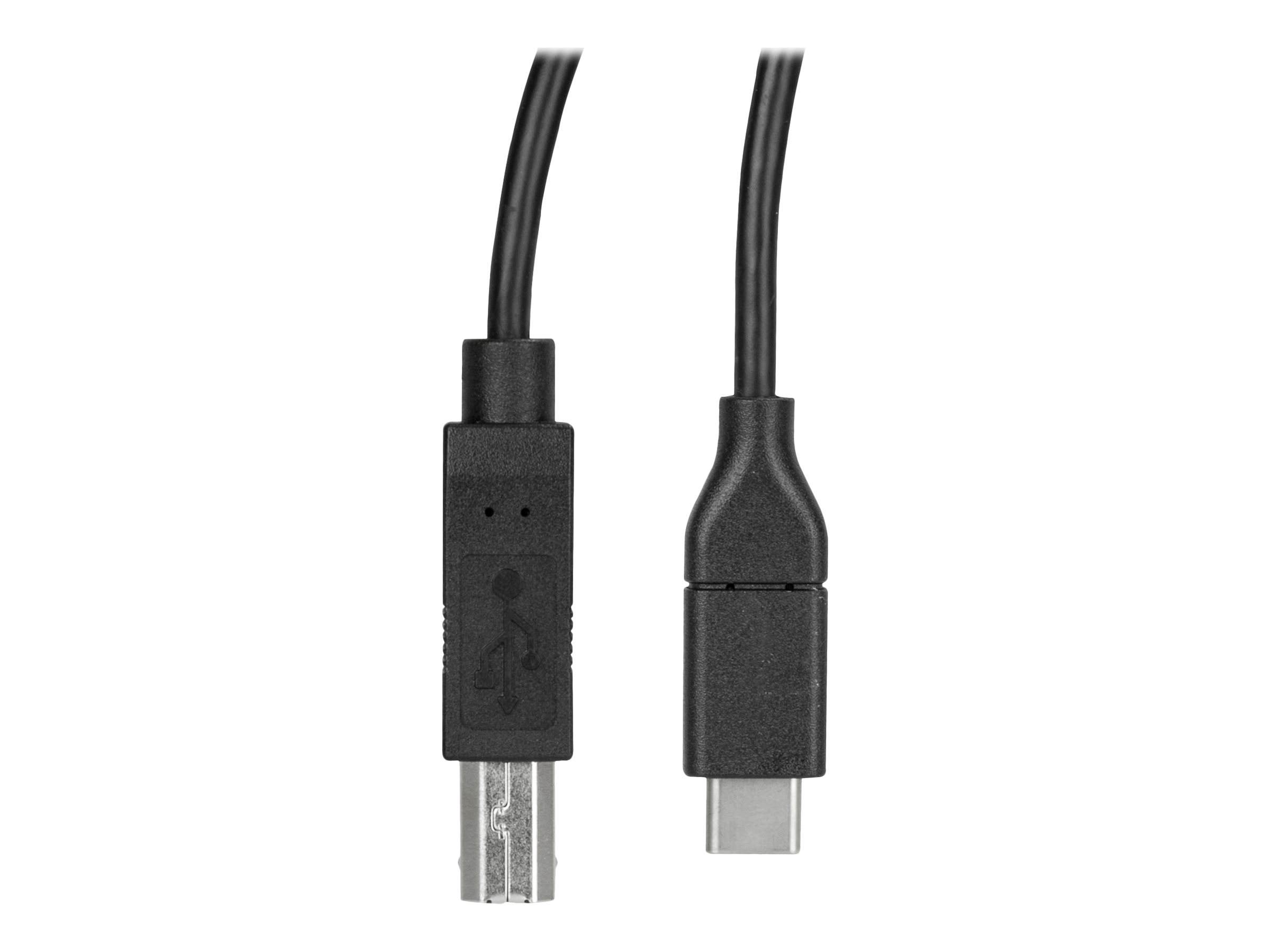 StarTech.com USB C to USB B Printer Cable - 1.6 ft / 0.5m - USB C Printer Cable - USB C to USB B Cable - USB Type C to Type B (USB2CB50CM) USB Type-C kabel 50cm Sort