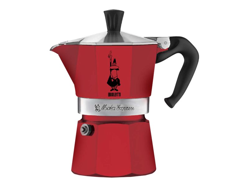 Bialetti MOKA EXPRESS 3 TZ (150 ML) CZERWONA