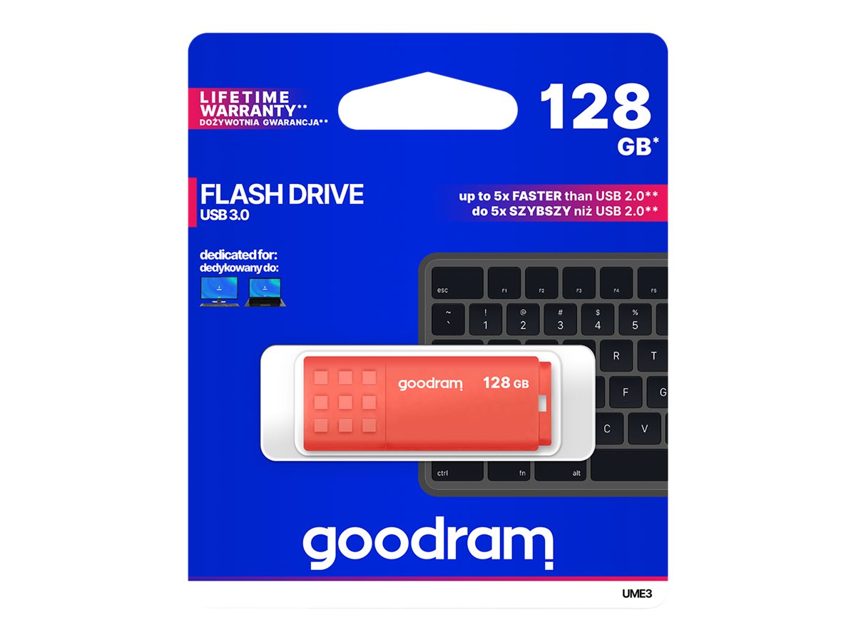 GOODRAM UME3 128GB USB 3.0 USB stick Orange