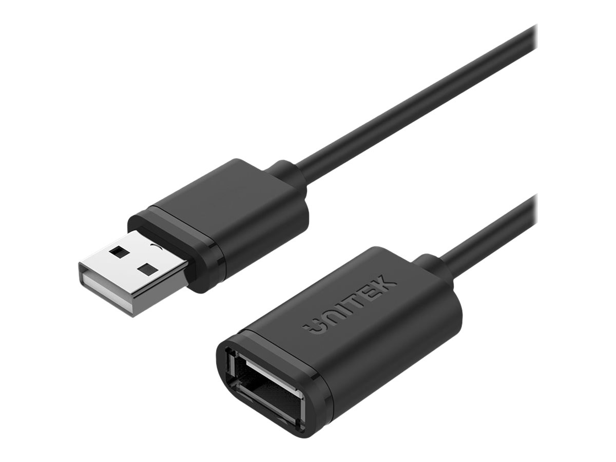 Unitek USB 2.0 USB forlængerkabel 3m Sort