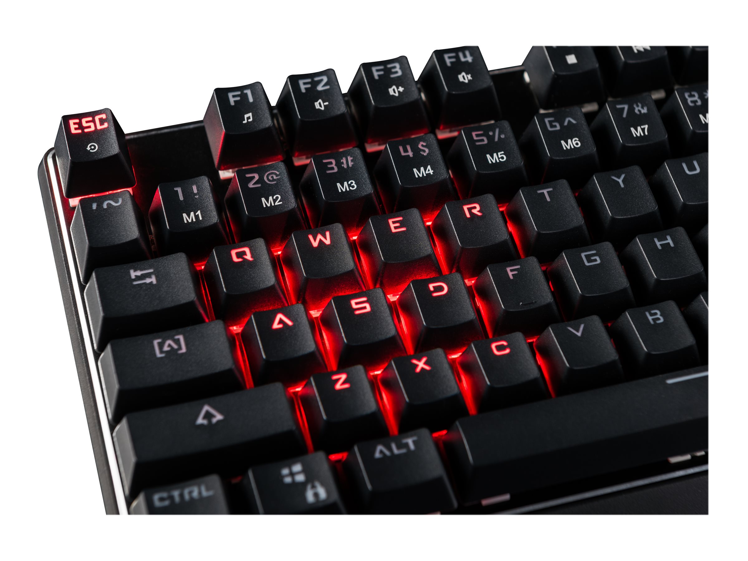 ModeCom Volcano Lanparty Tastatur Mekanisk Rød Kabling USA