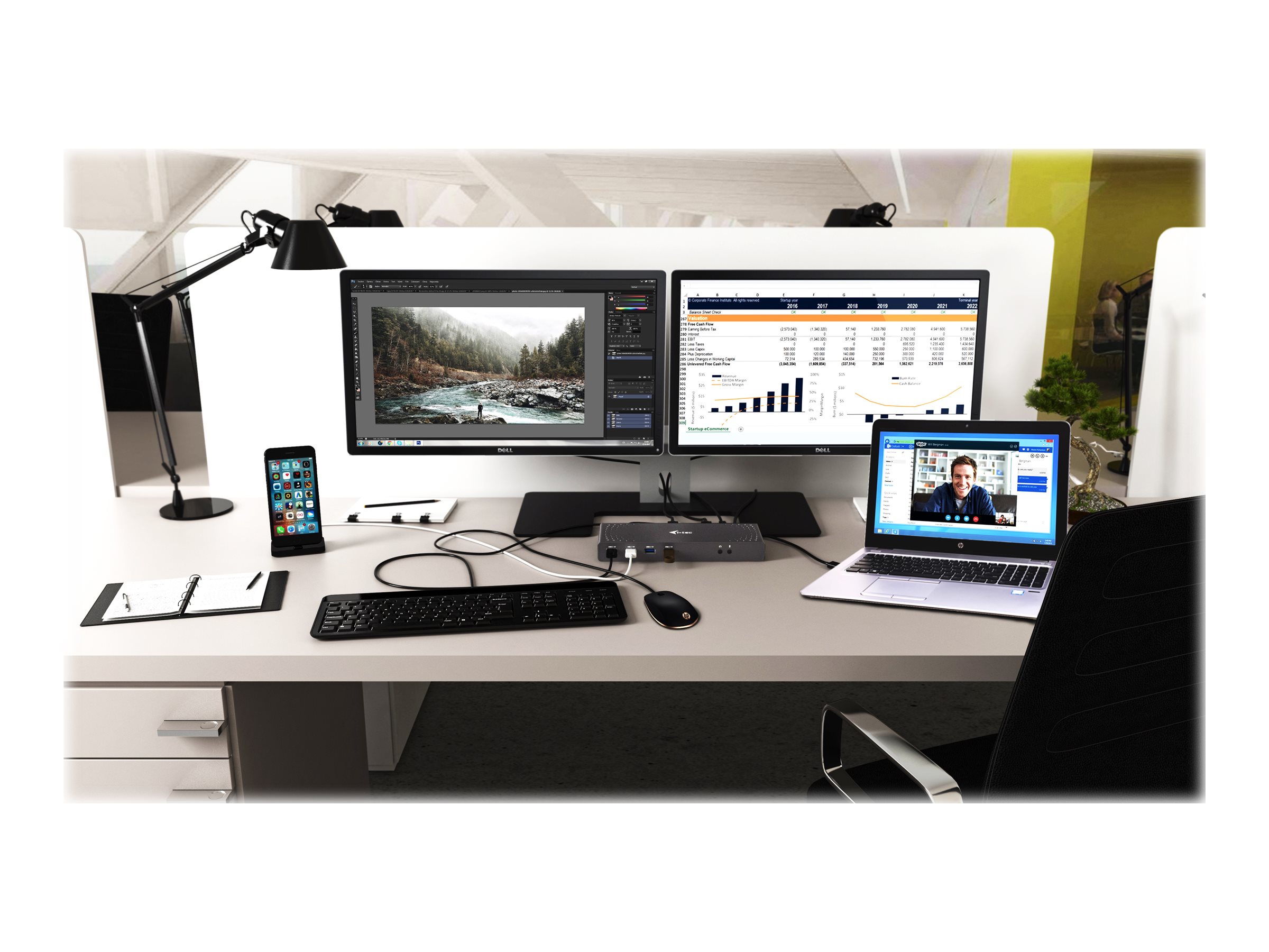 i-Tec USB-C / USB-A 3.0 4K Dual Video Docking Station USB-C Dockingstation