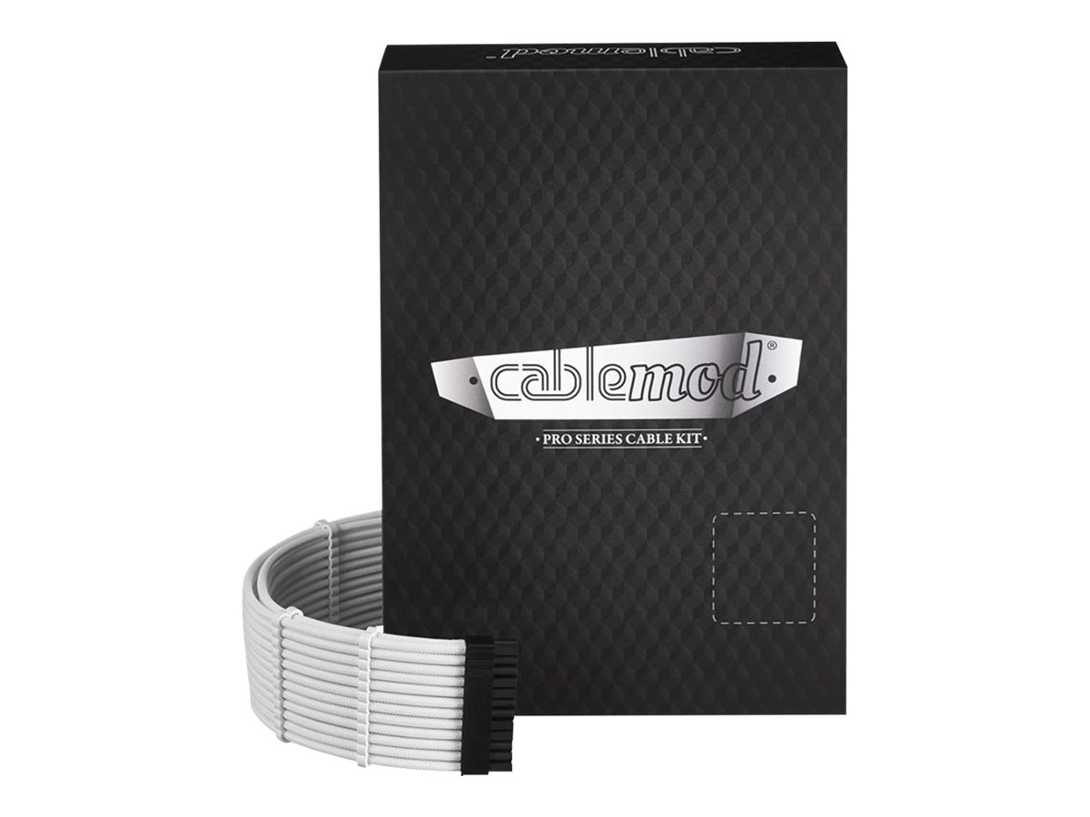 CableMod PRO Series ModMesh C-Series RMi & RMx Cable Kit Strømkabelpakke Hvid