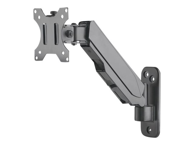 Manhattan TV & Monitor Mount, Wall, Spring Arm, 1 screen, Screen Sizes 17-32, Black, VESA 75x75 to 100x100mm, Max 8kg, Height Adjustable Swivel Arm (3 pivots), Lifetime Warranty Beslag TV / monitor 17-32