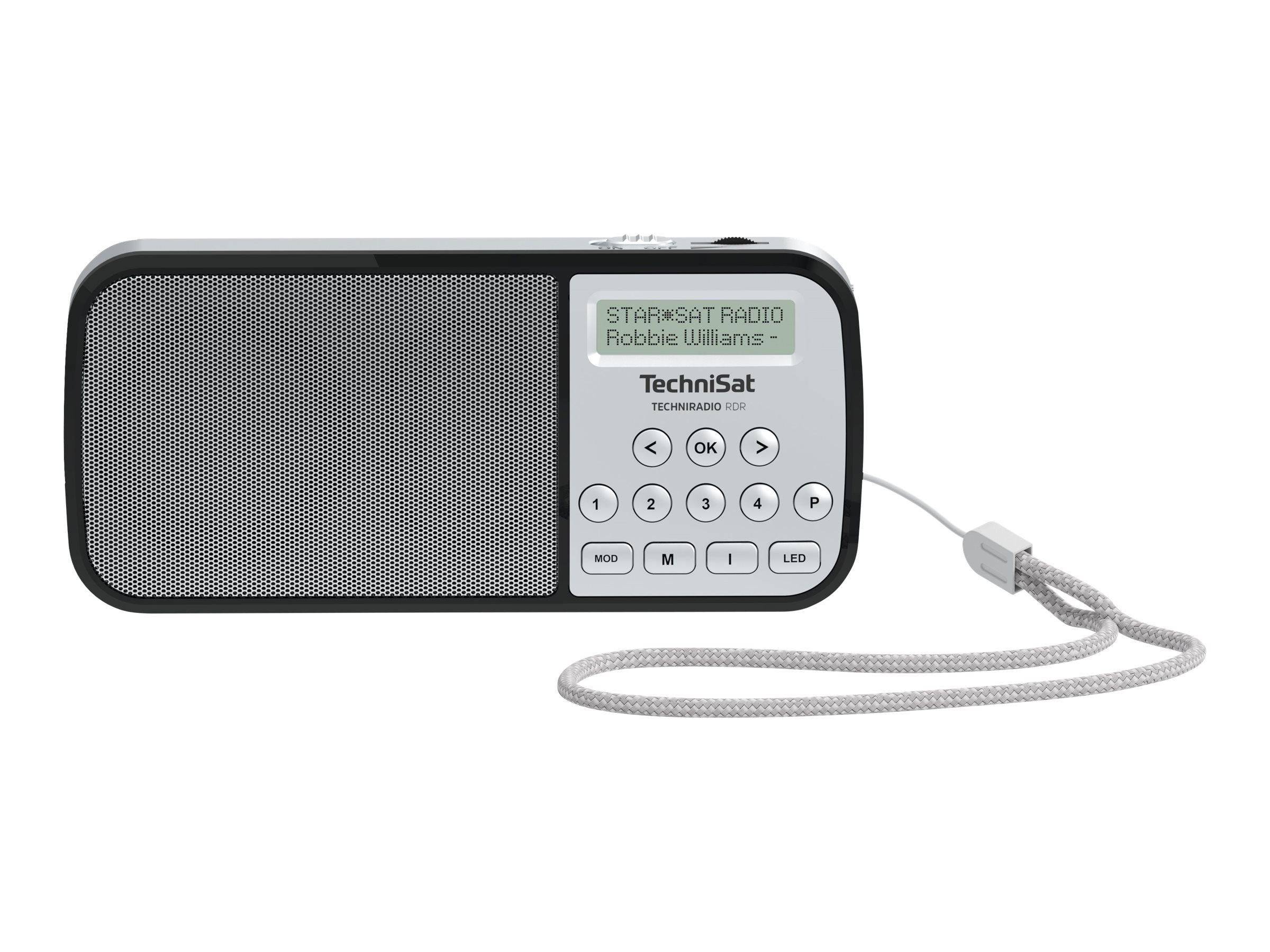TechniSat TechniRadio RDR DAB bærbar radio Sort Sølv