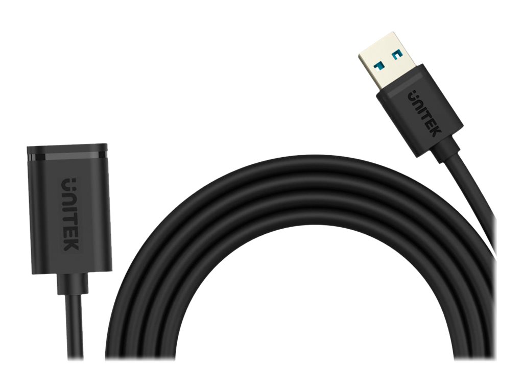 Unitek Y-C456GBK USB forlængerkabel 50cm Sort