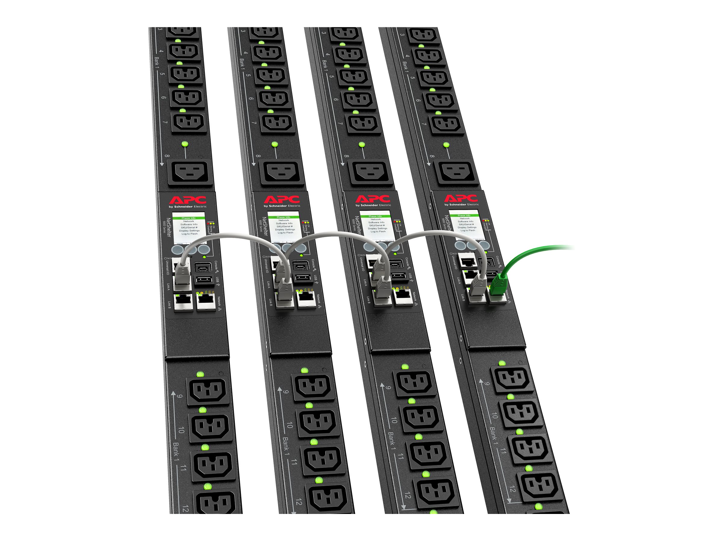 APC Rack PDU 9000 Switched APDU9953 Power distribution unit 24-pin 32A Black 3.05m