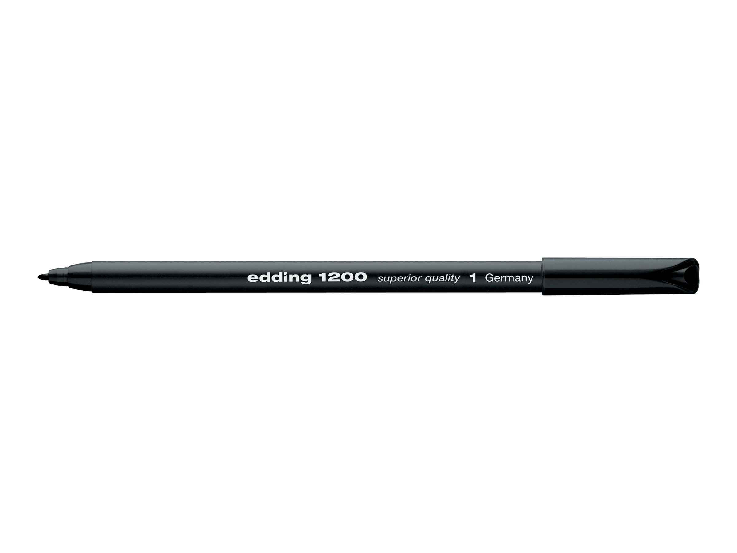 edding 1200 Fiberspidspen Sort