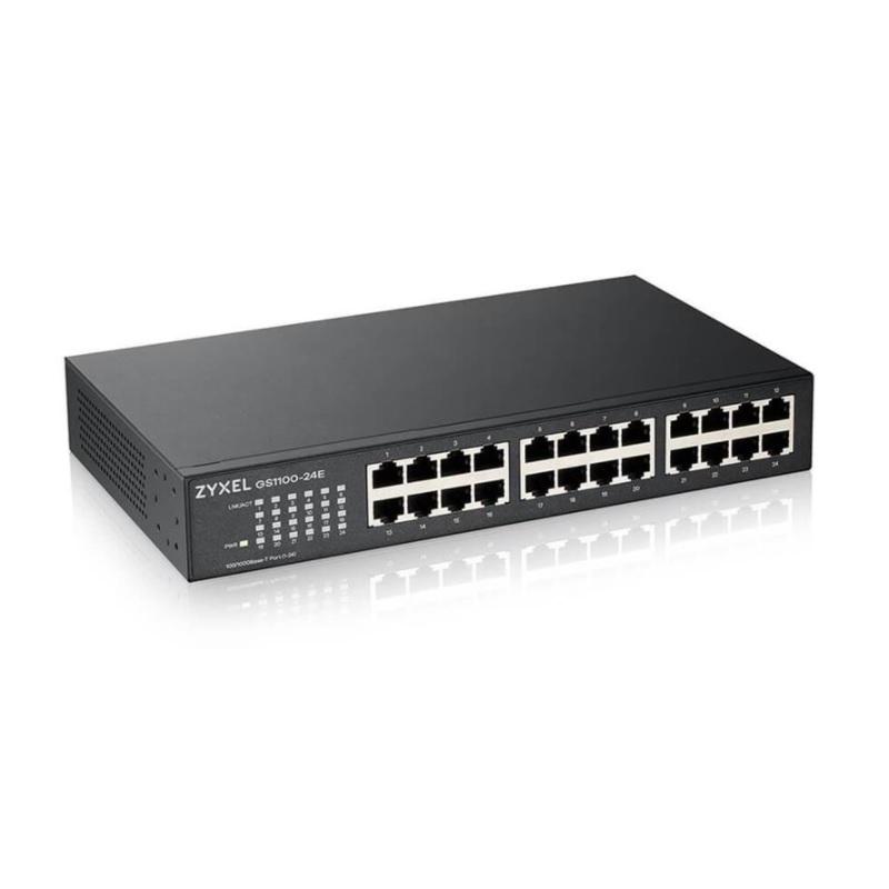 Zyxel, 24-port GbE Unmanaged Switch, GS1100-24E-EU0102F