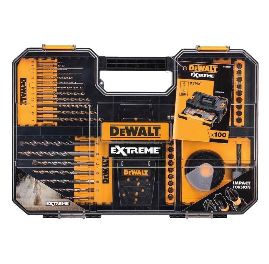 Dewalt Extreme Impact Torsion - Fit TSTAK IV Drawer - 100 Piece Drill Drive Set