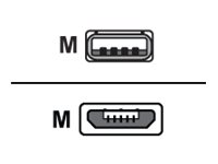 Baseus Cafule USB-kabel 1m Sort Rød
