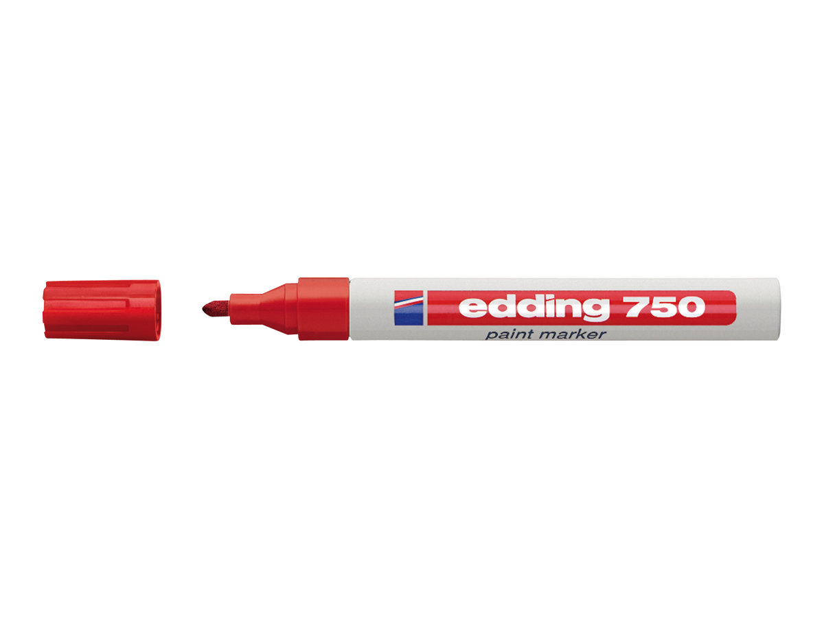 edding 750 paint Markør Rød