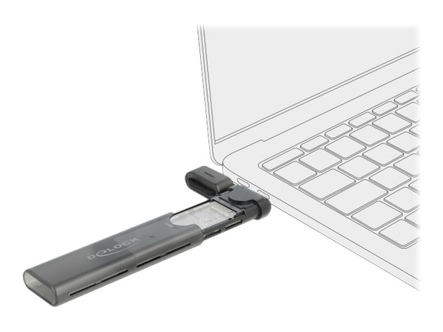 DeLOCK Ekstern Lagringspakning USB 3.2 (Gen 2) M.2 NVMe Card / SATA 10Gb/s