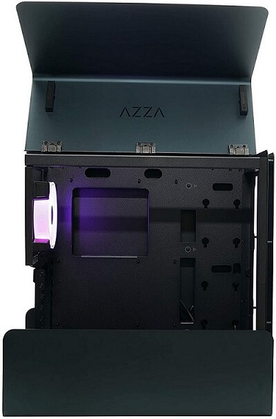 AZZA Cast 808 Mid-Tower Kabinet Sort