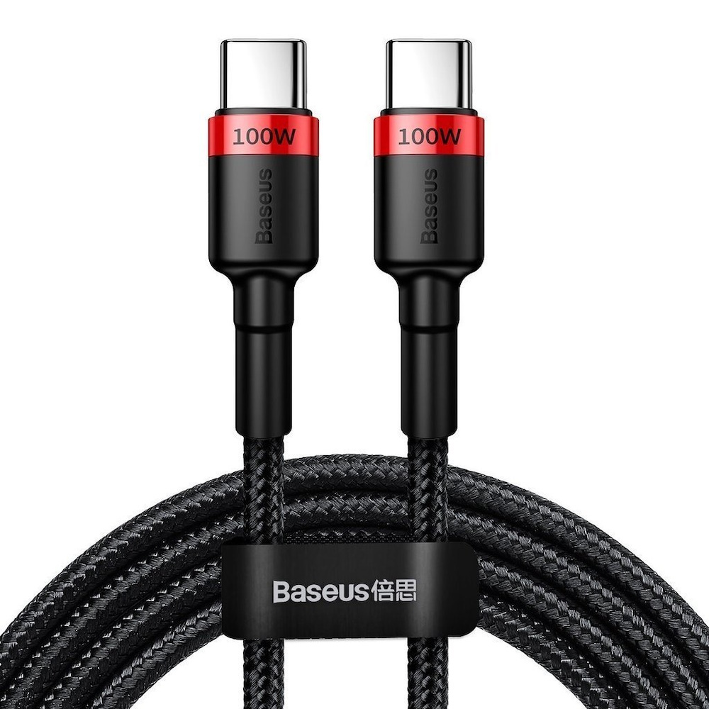 Baseus Cafule USB-C til USB-C kabel 100W 2m rød/sort