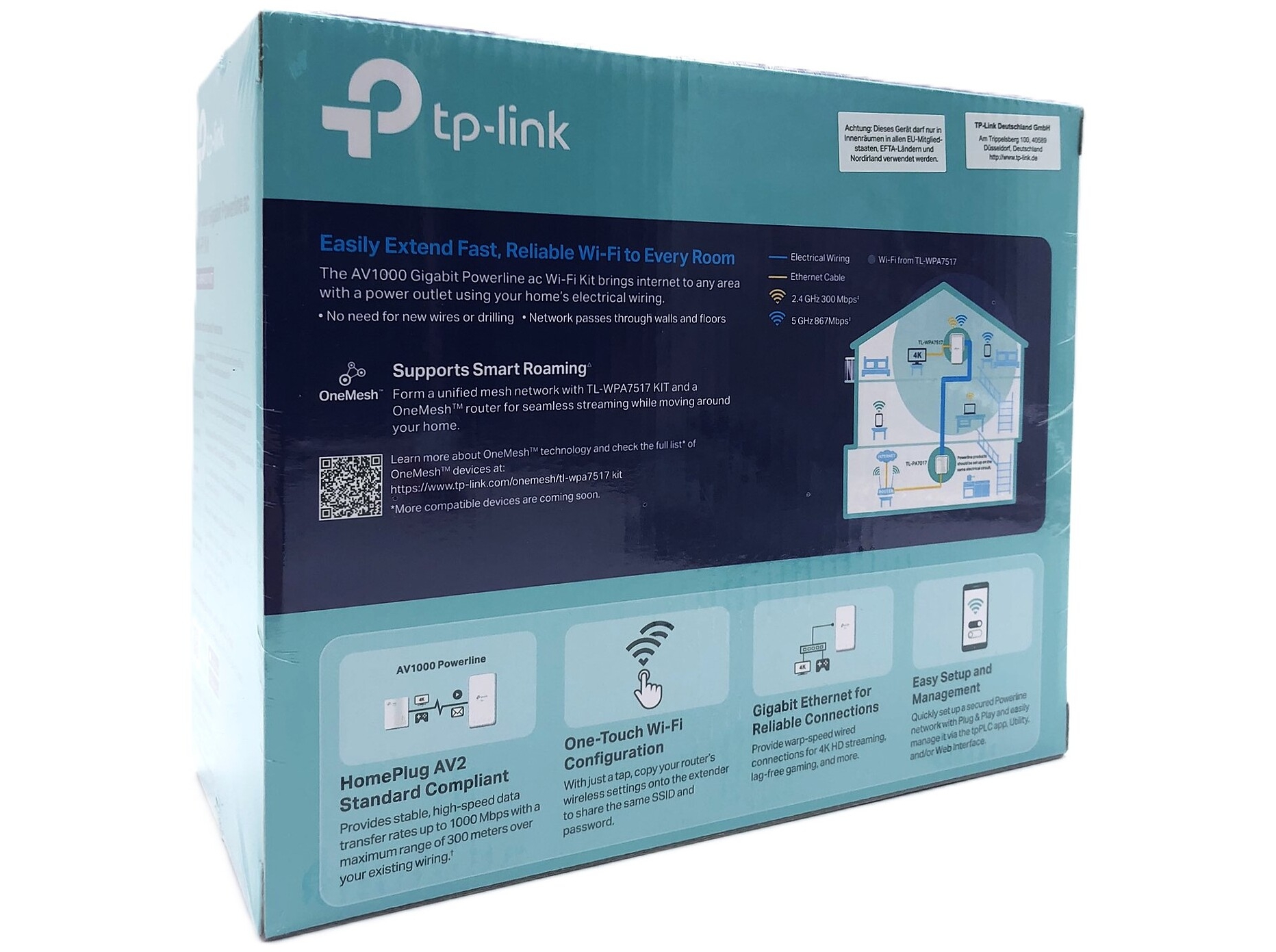 TP-Link TL-WPA7517 KIT V2 Wi-Fi Kit Powerline-adaptersæt