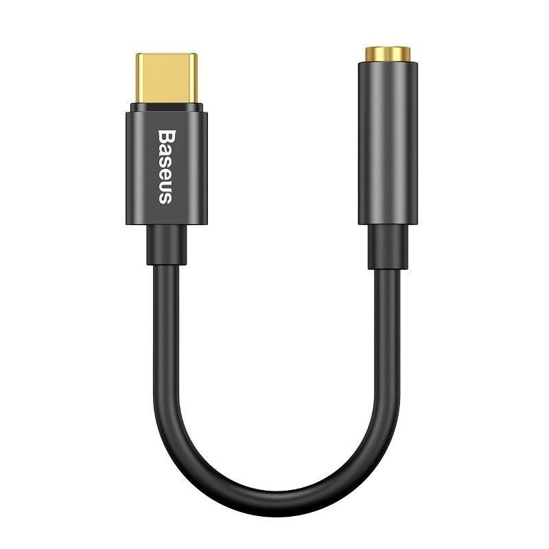 Baseus L54 USB-C til 3.5mm Jack adapter sort