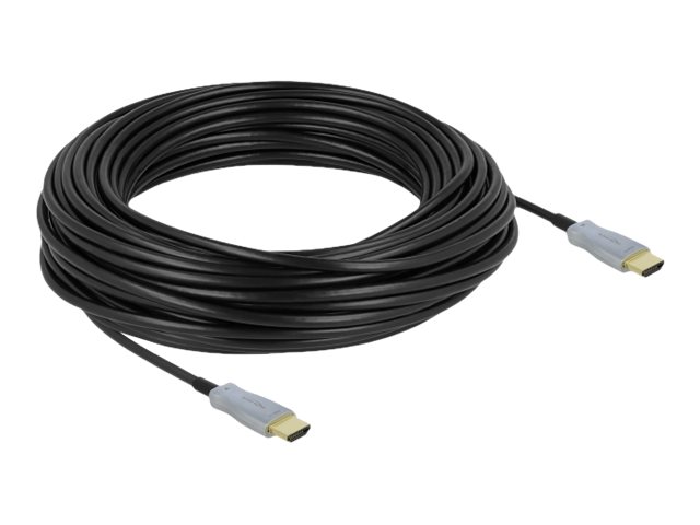 DeLOCK HDMI han -> HDMI han 3840 x 2160 - 60 Hz 25 m Sort