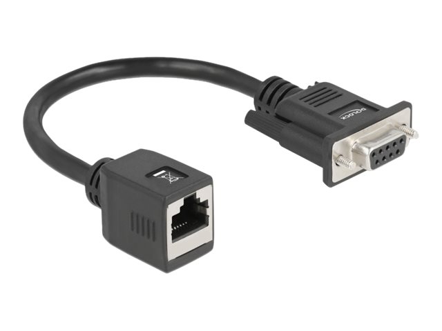Delock Seriel adapter 20cm Sort