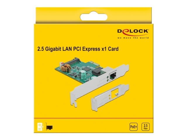 DeLock Netværksadapter PCI Express 2.1 x1 2.5Gbps