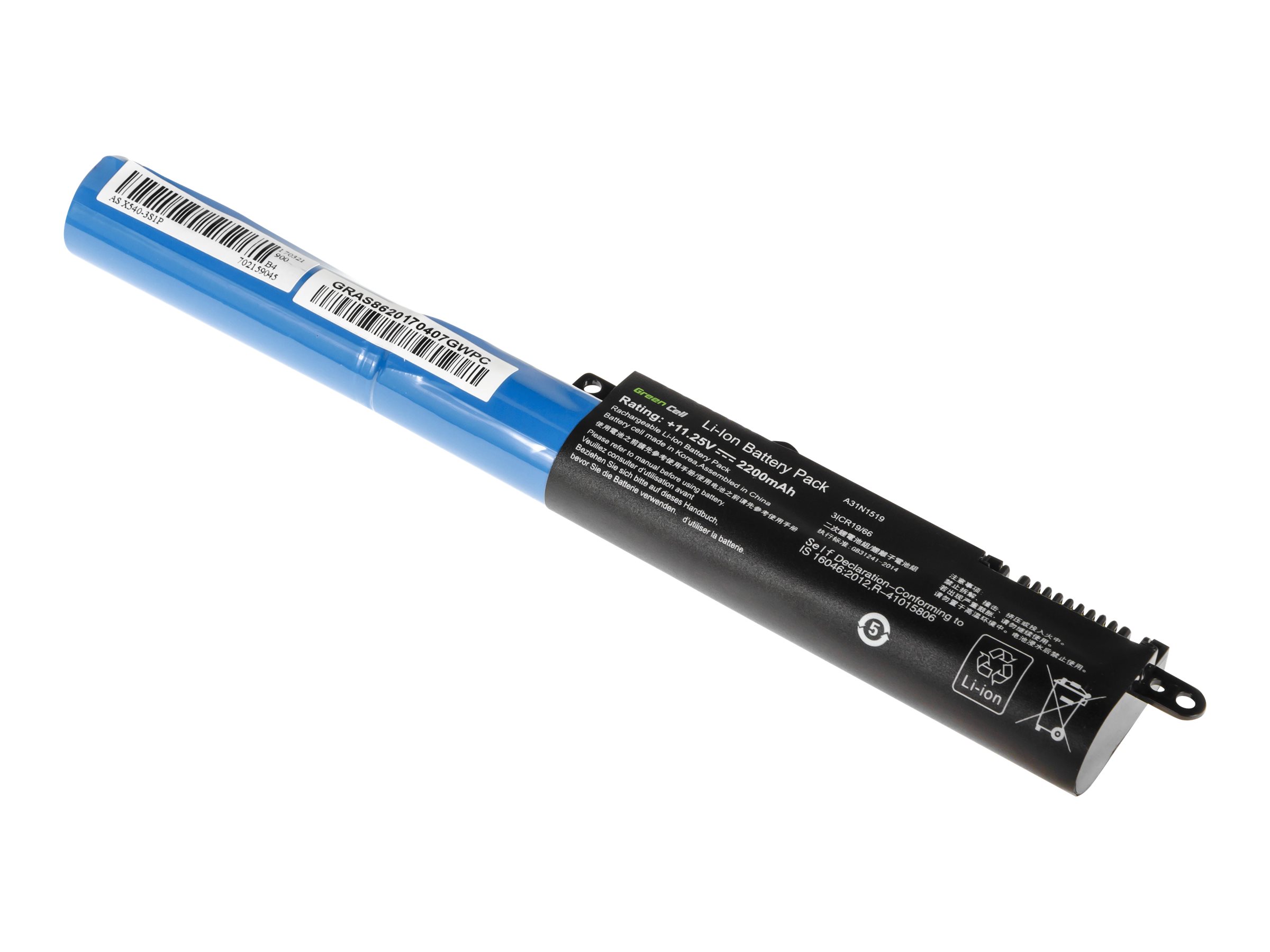 Green Cell Batteri til bærbar computer Litiumion 2200mAh