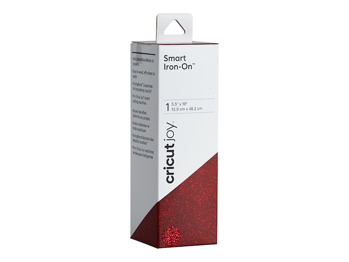 Cricut Joy Smart Iron-On Glitter Hobbymateriale Rød