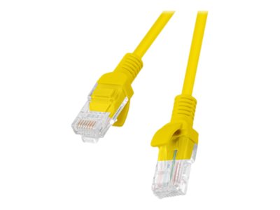 Lanberg CAT 5e Ikke afskærmet parsnoet (UTP) 1m Patchkabel Gul RAL 1016