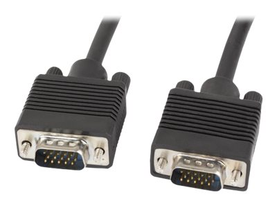 Lanberg 15 pin HD D-Sub (HD-15) han -> 15 pin HD D-Sub (HD-15) han 10 m Sort
