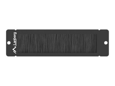 Lanberg Rack kabel indgangspanel med børste Sort