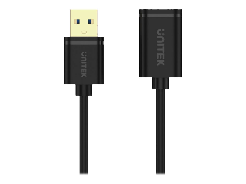 Unitek Y-C459GBK USB forlængerkabel 2m Sort