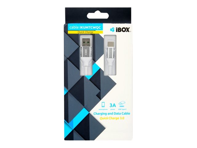 iBOX IKUMTCWQC USB Type-C kabel 1.5m Hvid