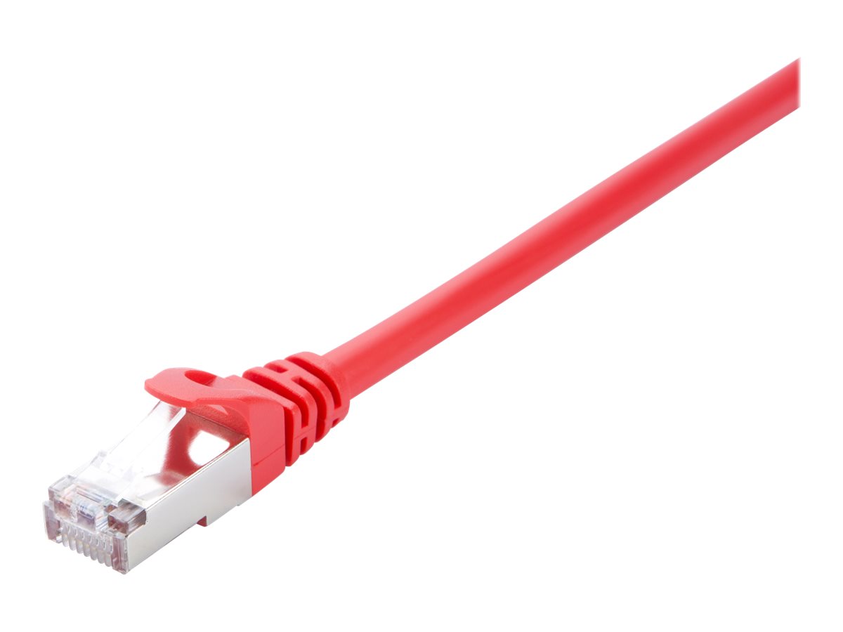 V7 CAT 6 Afskærmet parsnoet (STP) 10m Patchkabel Rød